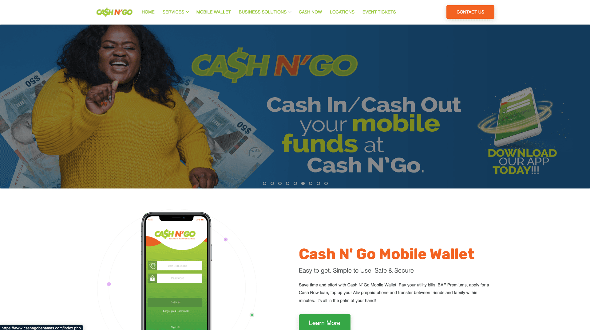 Cash N' Go Website