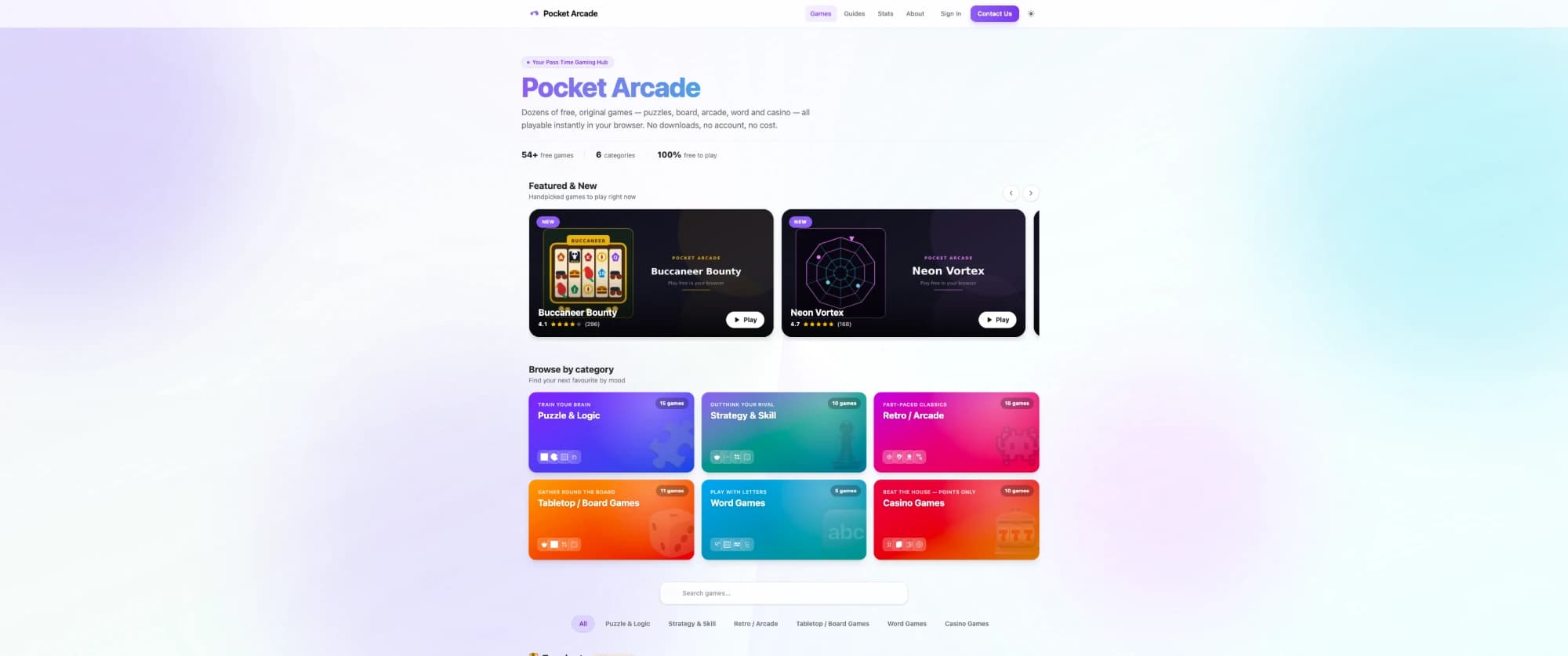 Pocket Arcade